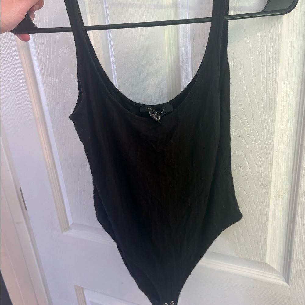 Atmosphere Black Scoop Neck Bodysuit